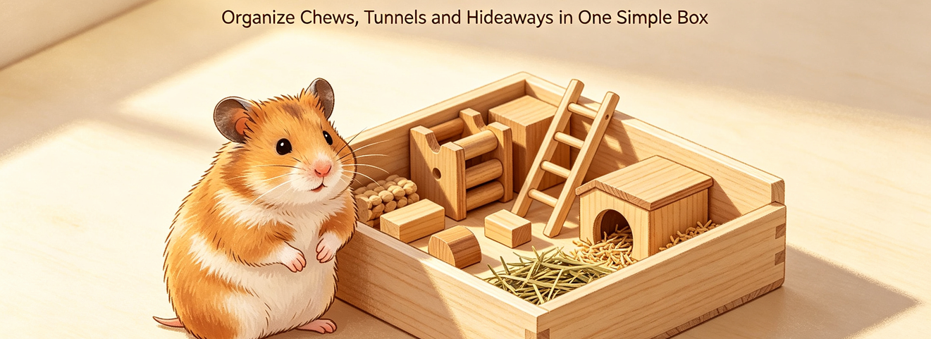 DIY Hamster Wooden Toy Storage Box: Organize All Your Small Pet Wooden Toys